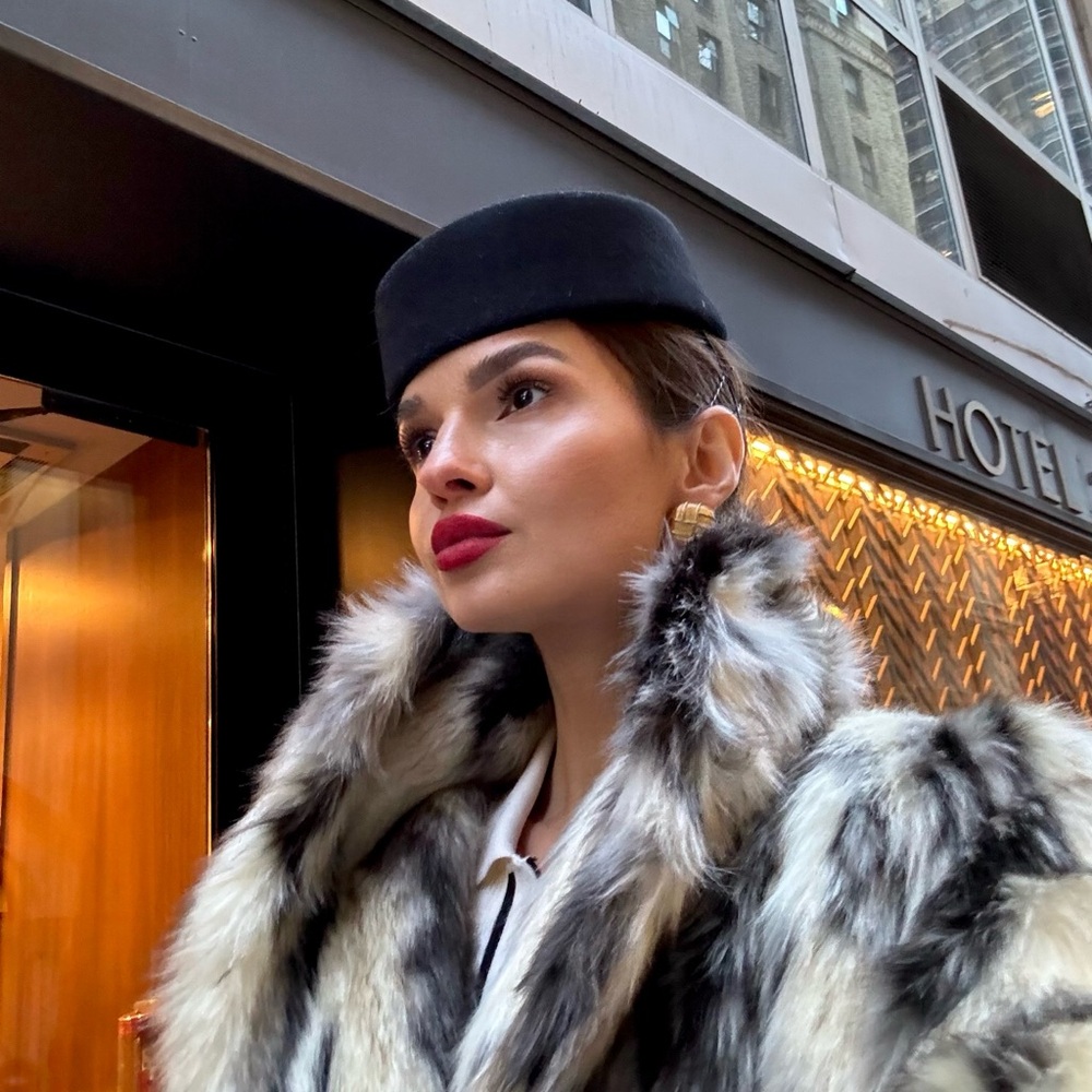 Faux Fur Coat Donna Karan - Picture 3 of 9